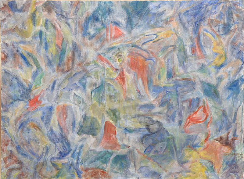 Clarté de purs instants – 1997, tempera sur toile, 73 x 100 cm