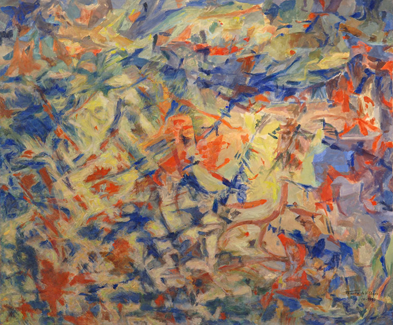 Au soleil de tes saisons – 1993, tempera sur toile, 100 x 120 cm